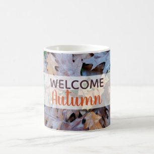 Mug Couleurs d'automne avec feuillage brun feuille tom