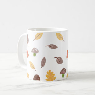 Mug Couleurs d'automne avec Feuilles et champignons