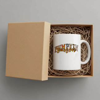 Mug Couleurs d'automne de saison de citrouille de styl