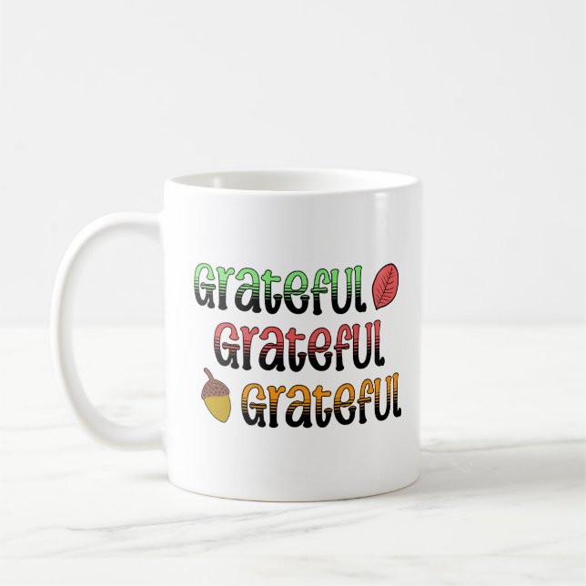 Mug Couleurs d'automne | Typographie gracieuse (Gauche)