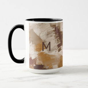 Mug Couleurs de café Abstraites Paint Strokes