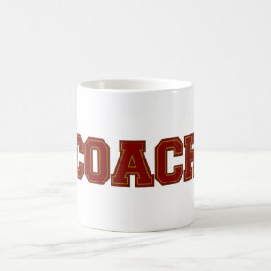 Mug Couleurs de l'école COACH Mug, Maroon-Gold