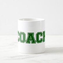 Couleurs de l'école COACH Mug, vert-blanc