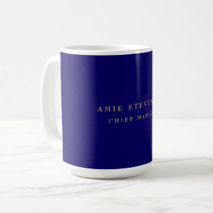 Mug Couleurs d'or bleu Professional Classic Plain