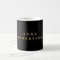 Couleurs d'or noir professionnel minimaliste tenda