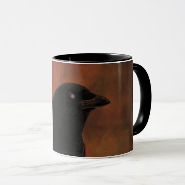 Mug Couleurs du corbeau d'Halloween (Devant droit)