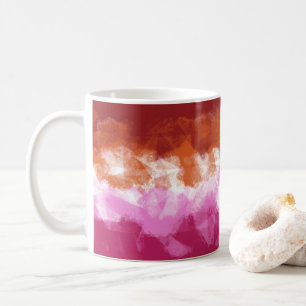 Mug Couleurs du drapeau lesbien