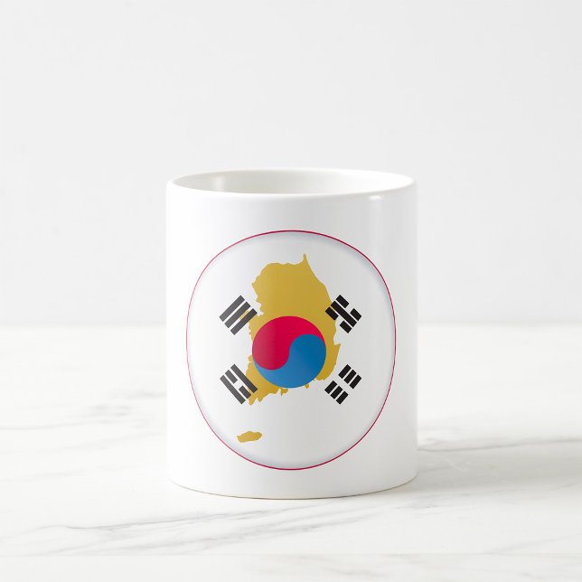 Mug Couleurs Nationales De Corée Du Sud (Créateur téléchargé)