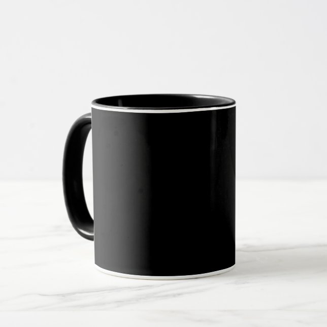 Mug Couleurs Noir sur Noir (Devant gauche)