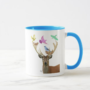 Mug Couleurs pastel de nids de cerfs communs et