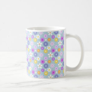 Mug Couleurs pastel Motif Rpt style les années 70 rétr