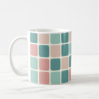 Mug Couleurs rétro Style de tableau de bord Boho Abstr