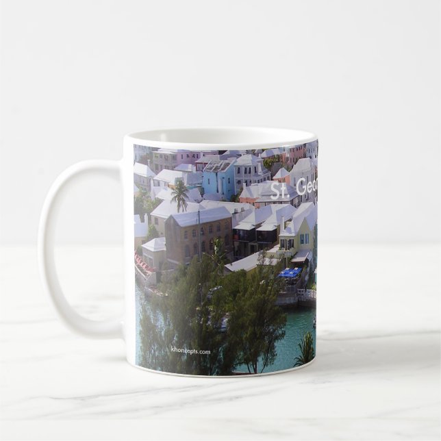 Mug Couleurs tropicales des Bermudes (Gauche)