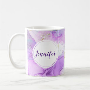 Mug Couleurs violettes, vertes, roses, élégantes