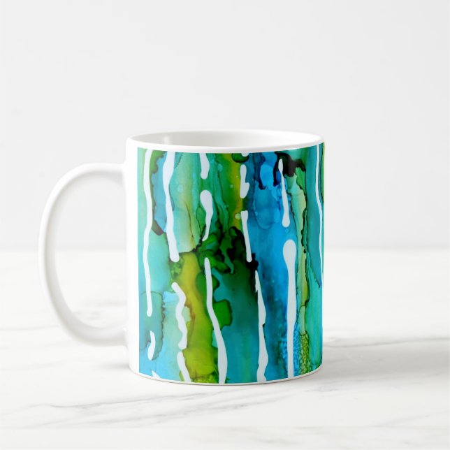 Mug Couleurs vives turquoises en été (Gauche)
