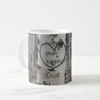 Mug Country Rustic Carved