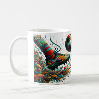 Mug Coup de pied de football Grafitti