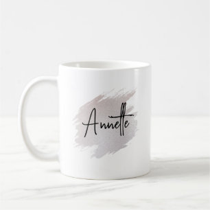 Mug Coup de pinceau scintillant chic personnalisé