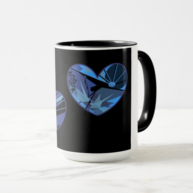 Mug Coupe Black Hearts (Devant droit)