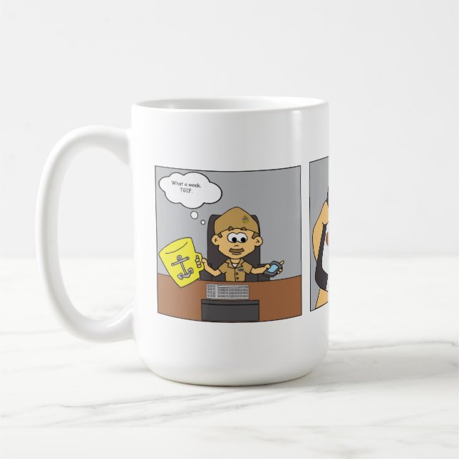 Mug Coupe Cartoon Coffee (Gauche)