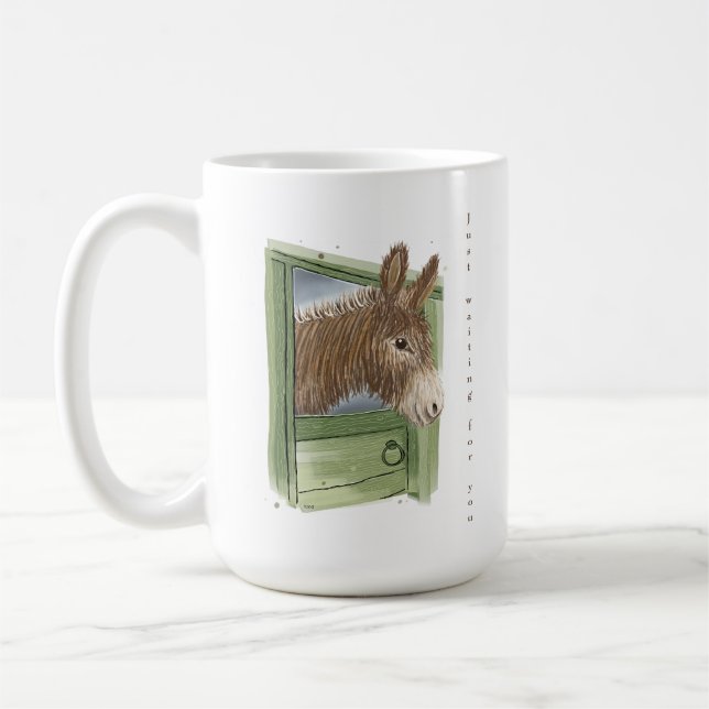 Mug Coupe d'âne - mignonne - Juste à vous attendre - (Gauche)