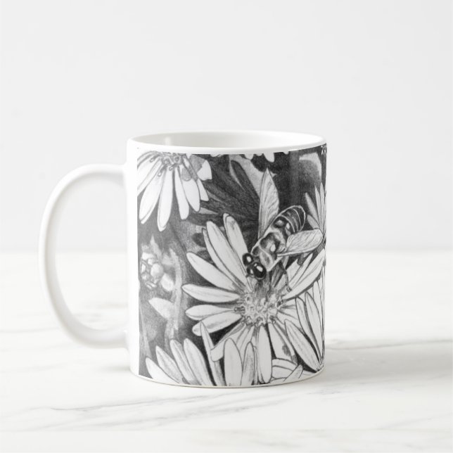 Mug Coupe d'Art fleur sauvage Coffee Cup Honey Bee & F (Gauche)