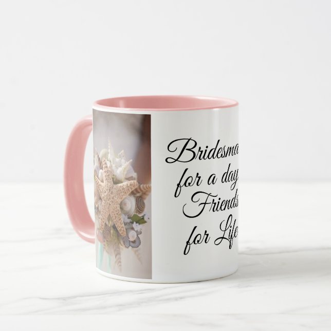 Mug Coupe de café cadeau Bridesmaid (Devant gauche)