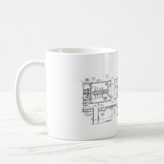 Mug Coupe de café d'architecture (Gauche)