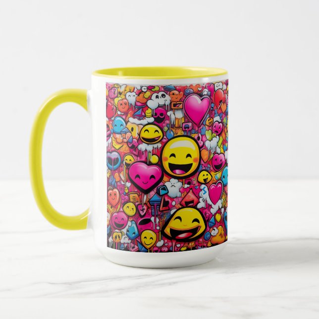 MUG COUPE DE CAFÉ EMOJI (Gauche)