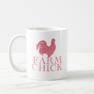 Mug Coupe de café en chick de ferme - Cadeau amusant p