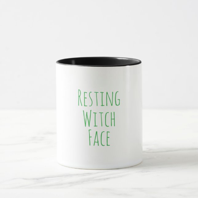 Mug Coupe de café sorcière de repos (Centre)