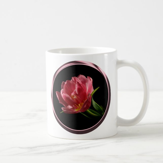 Mug Coupe de café Tulip double fleur printemps (Droite)