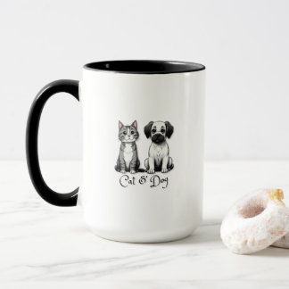 Mug Coupe de chat et de chien