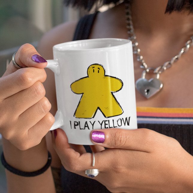 Mug Coupe de la moquette de la table de dessin jaune m (Créateur téléchargé)
