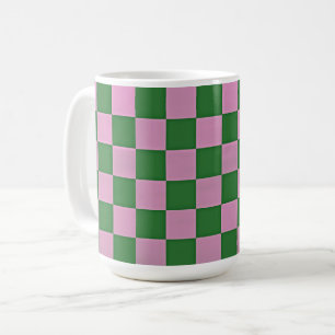 Mug Coupe de Musique rose et verte de style rétro