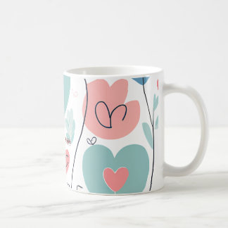 Mug Coupe design fleurie pour une âme joyeuse