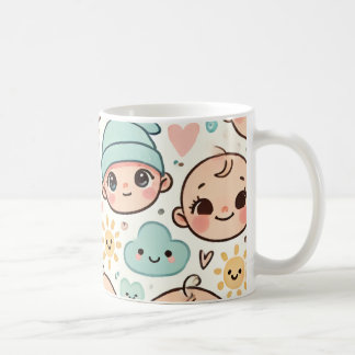 Mug Coupe d'illustration du visage de bébé mignon