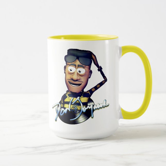 Mug Coupe Don Jaymor de café-caricature (Droite)