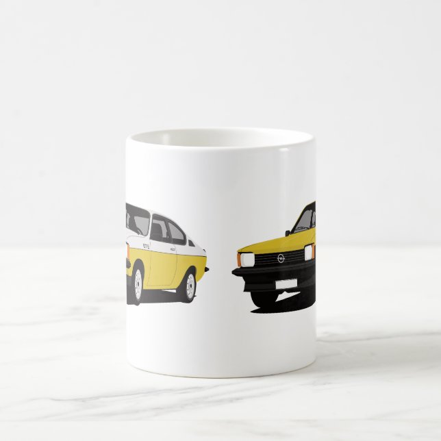 Mug Coupé d'Opel Kadett GT/E - deux images (Centre)