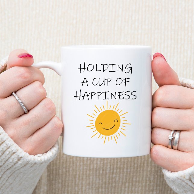 Mug Coupe du Bonheur Citation positive Jaune Soleil So (Créateur téléchargé)
