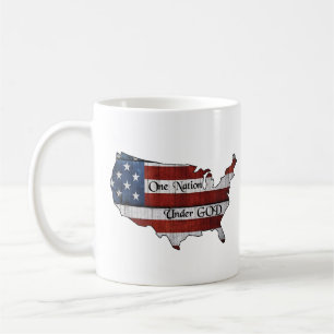 Mug Coupe du café : Une nation sous Dieu