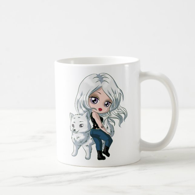 Mug Coupe du loup d'argent de café (Droite)