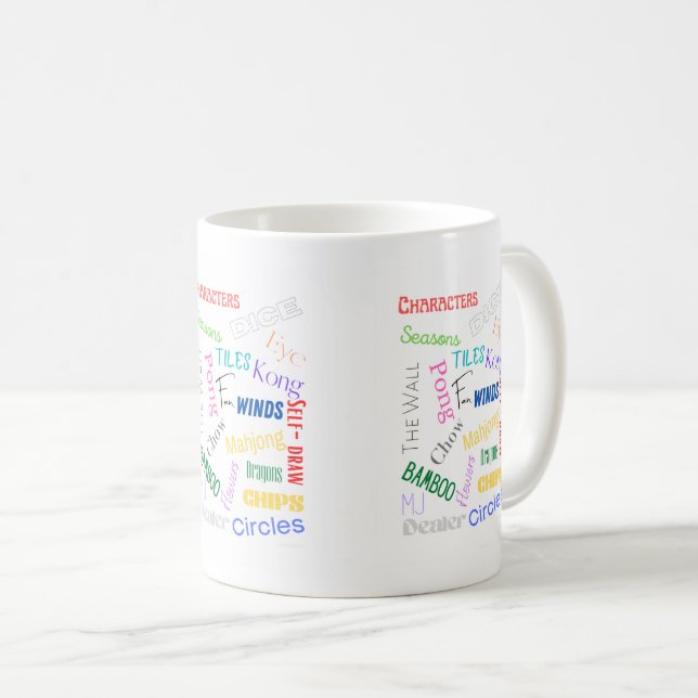 Mug Coupe du Mahjong Words (Devant droit)