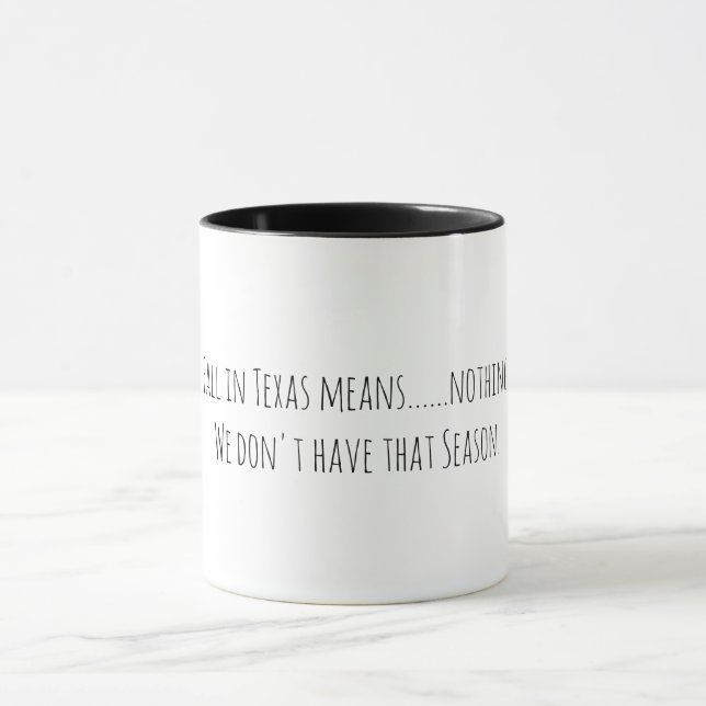 Mug Coupe du Texas de café automne (Centre)