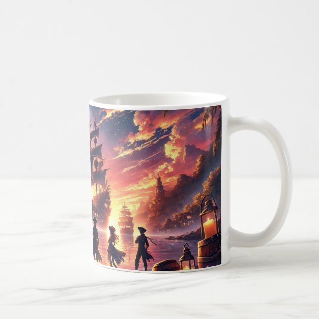 Mug Coupe du Thème Pirate (Droite)
