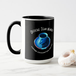Mug Coupe et soucoupe bleu Lover Personnalisée
