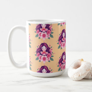 Mug Coupe féminine de café résistance et beauté