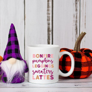 Mug Coupe-feu d'automne saisonnière Citrouille Latte
