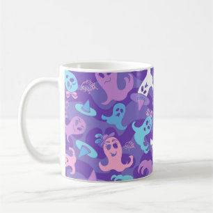 Mug Coupe Halloween Ghosts Purple Musique