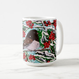 Mug Coupe Holly Berry Junco